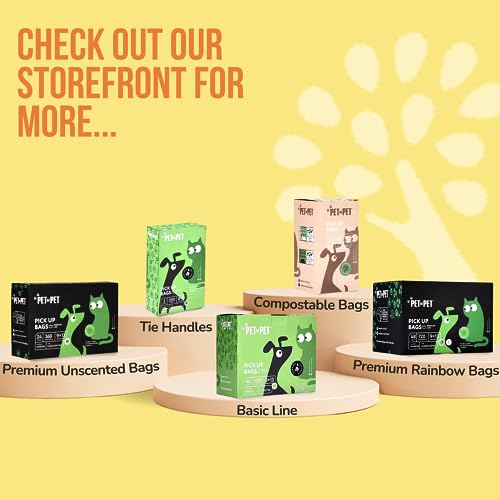 PET N PET Dog Poop Bag USDA Certified 38% Biobased Poop Bags 1080 Counts 60 Rolls 9x13 Inches Dog Bags for Poop