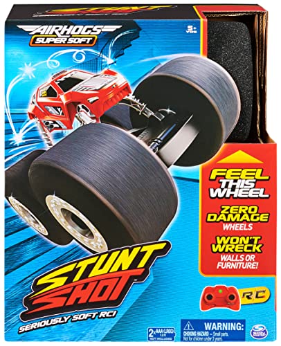 Air Hogs Super Soft, Stunt Shot Indoor Remote Control Car with Soft Wheels, Toys for Boys, Aged 5 and up