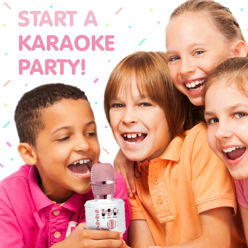 Motown Magic, Bluetooth Karaoke Microphone | Includes 30 Famous Songs |Kids Karaoke Microphone | Birthday Gift for Boys and Girls Ages 3 4 5 6 7 8+