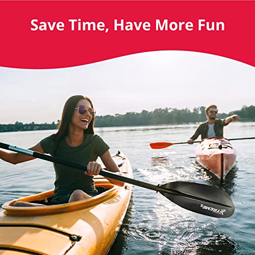 SeaSense XTreme 2 Kayak Paddle, Blue-White, 84” - Fiberglass Reinforced Nylon Blades, 2-Piece Construction - Great for Sport, Sea, Whitewater, Recreational & Fishing Kayaking