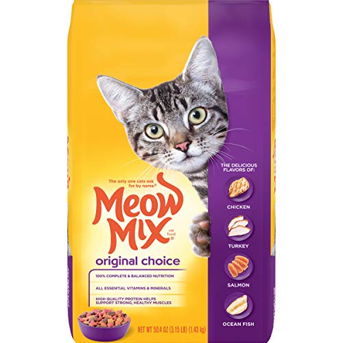 Meow Mix Original Choice Dry Cat Food, 3.15 Pound (Pack of 4)