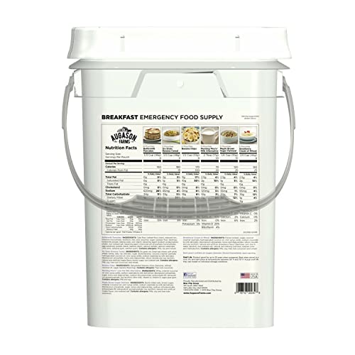 Augason Farms Breakfast Emergency Food Supply 4 Gallon Pail