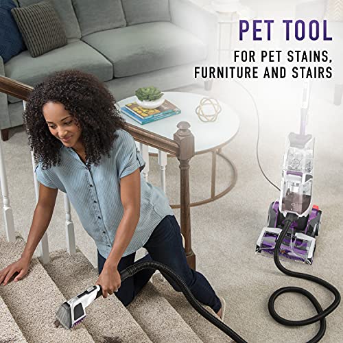 Hoover SmartWash Automatic Carpet Cleaner with Spot Chaser Stain Remover Wand, Shampooer Machine for Pets, FH53000PC, Purple