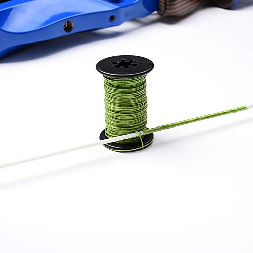 Ww Zat Archery Bow String Serving Thread Wear-Resistant Material 98.5 Foot spools (30 Meter/Roll) 0.018" Army Green Color Protect and Repair for Various Bow （Pack of 1）
