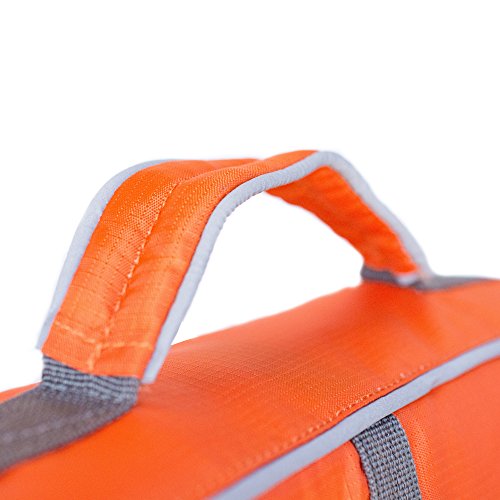 Outward Hound Granby Splash Orange Dog Life Jacket, XS