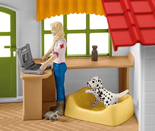 Schleich Farm World, Farm Animal Gifts for Kids, Vet Practice with Horse Figure, Animal Toys, and Accessories, 27-piece set, Ages 3+
