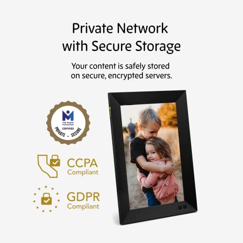 nixplay Smart Digital Picture Frame 10.1 Inch, Share Video Clips and Photos Instantly via E-Mail or App