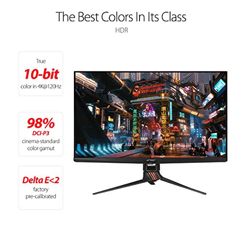 ASUS ROG Swift PG27UQ 27” 4K UHD 144Hz DP HDMI G-SYNC HDR Aura Sync Gaming Monitor with Eye Care