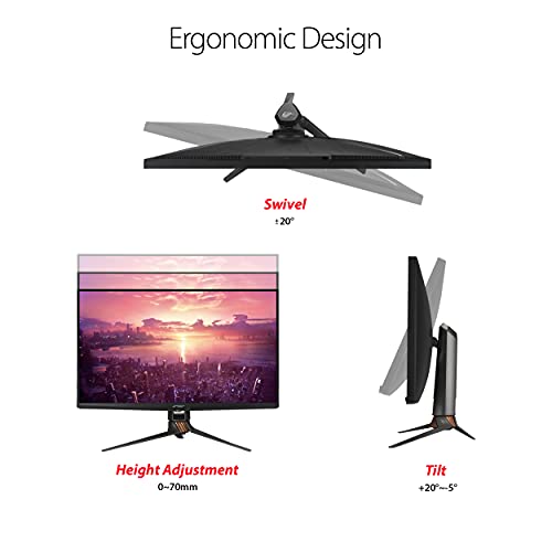 ASUS ROG Swift PG27UQ 27” 4K UHD 144Hz DP HDMI G-SYNC HDR Aura Sync Gaming Monitor with Eye Care