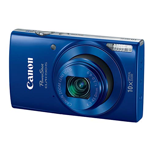 Canon PowerShot ELPH 190 IS Digital Camera (Blue) with 10x Optical Zoom and Built-In Wi-Fi
