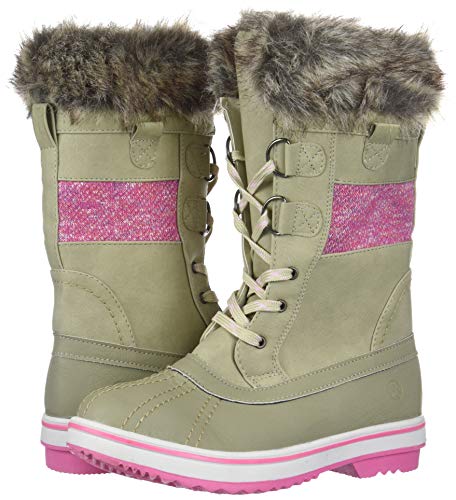 Northside Girl's Bishop JR Snow Boot, Birch, 5 Medium US Little Kid