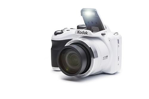 KODAK PIXPRO Astro Zoom AZ421-WH 16MP Digital Camera with 42X Optical Zoom and 3" LCD Screen (White)