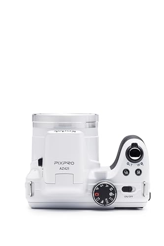 KODAK PIXPRO Astro Zoom AZ421-WH 16MP Digital Camera with 42X Optical Zoom and 3" LCD Screen (White)