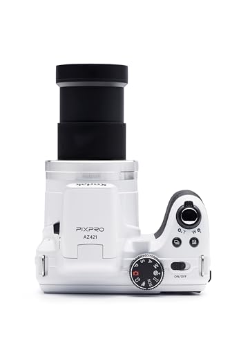 KODAK PIXPRO Astro Zoom AZ421-WH 16MP Digital Camera with 42X Optical Zoom and 3" LCD Screen (White)