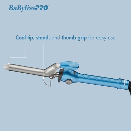 BaBylissPRO Spring Curling Iron, 1 1/4 Inch, Nano Titanium Hair Styling Tools & Appliances, BNT125S