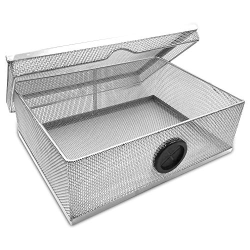 JJ Care [Upgraded WiFi Router Cover, EMF Guard, Blocks Up to 95% of EMF RF Waves, 12” x 9” x 3”, EMF WiFi Cover, WiFi Radiation Cover, EMF Protection Router Shield, and Universal Fit – Silver