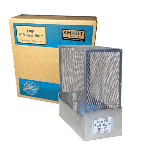 Large WiFi Router Guard Cover (Blocks About 90% of WiFi Router EMF While You can Still use The Router) Blocks 5G!