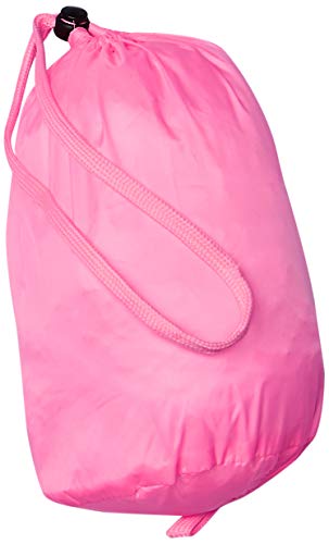 Amazon Essentials Girls' Lightweight Water-Resistant Packable Hooded Puffer Jacket, Neon Pink, Small
