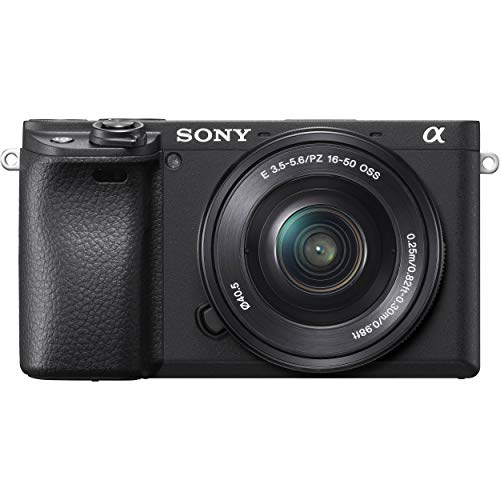 Sony Alpha a6400 Mirrorless Camera: Compact APS-C Interchangeable Lens Digital Camera with Real-Time Eye Auto Focus, 4K Video, Flip Screen & 16-50mm Lens - E Mount Compatible Cameras - ILCE-6400L/B, Black