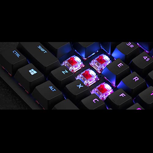 HyperX Alloy Origins Core - Tenkeyless Mechanical Gaming Keyboard, Software Controlled Light & Macro Customization, Compact Form Factor, RGB LED Backlit, Linear HyperX Red Switch