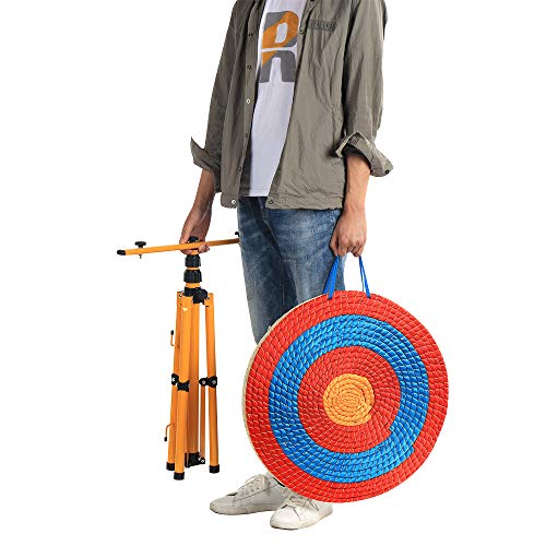 TOPARCHERY Archery Target 3 Layers 20 inch Traditional Solid Straw Archery Target 2.3 inch Thickness Hand-Made Arrows Target for Outdoor Shooting Practice (20in / 3 Layers)