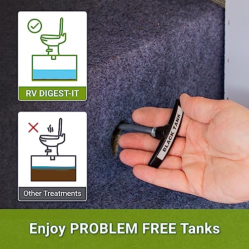 Unique RV Digest-It Holding Tank Treatment - Liquid Toilet Treatment (16 Treatments, 32 oz.) - 413-az