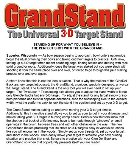Grandstand - Universal Adjustable 3D Archery Target Stand
