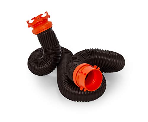 Camco RhinoFLEX 10-foot RV Sewer Hose Extension Kit with Swivel Fitting, Frustration Free-Packaging (39774)