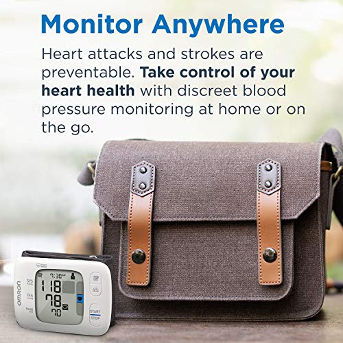 OMRON Gold Blood Pressure Monitor, Portable Wireless Wrist Monitor, Digital Bluetooth Blood Pressure Machine, Stores Up To 200 Readings for Two Users (100 readings each)