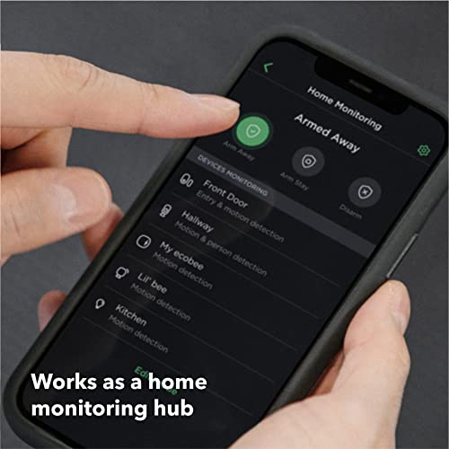 NEW 2022! ecobee Smart Thermostat Premium with Siri and Alexa and Built in Air Quality Monitor and Smart Sensor