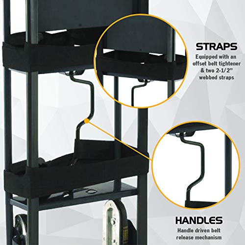 Olympia Tools 800 Lb Appliance Hand Truck with Easy-to-use Belt Tightener for transport Large Appliances and Furniture
