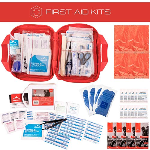 Rescue Guard Advanced Survival Kit- First Aid Emergency Kit - Bug Out Bag - Hurricane Preparedness Items Survival Bag -Earthquake Survival Backpacks - ( 6 Days for 2 People, 72 Hours for 4 People)