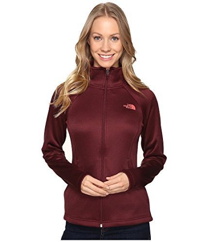 North Face Women's Agave Full Zip Fleece - Garnet Red