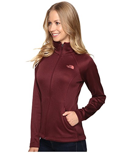 North Face Women's Agave Full Zip Fleece - Garnet Red