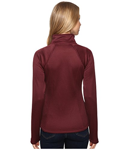 North Face Women's Agave Full Zip Fleece - Garnet Red