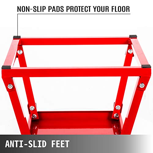 VEVOR Plyometric Platform Box Fitness Exercise Jump Box Step Plyometric Box Jump for Exercise Fit Training (12/18/24/Red) (18 inch)