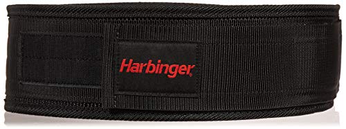 Harbinger 360890 4-Inch Nylon Weightlifting Belt, Medium,Black