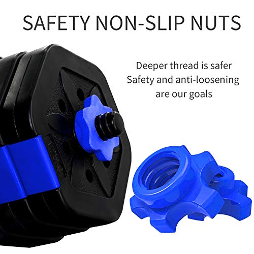 VIVITORY Dumbbell Sets Adjustable Weights, Free Weights Dumbbells Set with Connector, Non-Rolling Adjustable Dumbbell Set, Dumbbells Weights Set for Home Gym, 44 Lbs, Hexagon, Cement Mixture