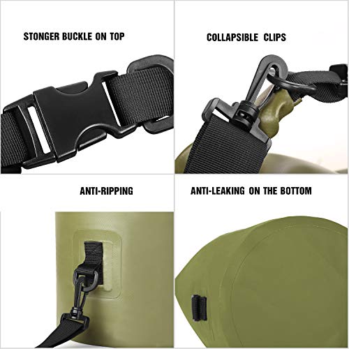 Unigear Dry Bag Waterproof, Floating and Lightweight Bags for Kayaking, Boating, Fishing, Swimming and Camping with Waterproof Phone Case