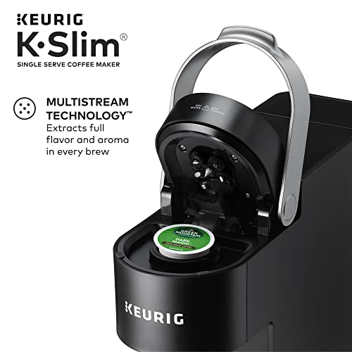 Keurig K- Slim Single Serve K-Cup Pod Coffee Maker, Multistream Technology, Black