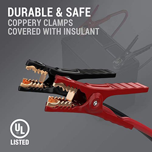 THIKPO G420 Heavy Duty Jumper Cables, Booster Cables with UL-Listed Clamps, High Peak Jumper Cables Kit for Car, SUV and Trucks with up to 6-Liter Gasoline and 4-Liter Diesel Engines