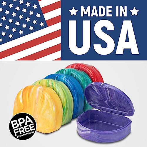 Marble Retainer Cases with Labels (3 Pack)