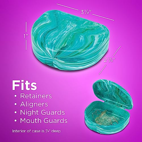 Marble Retainer Cases with Labels (3 Pack)