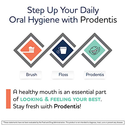 BioGaia Prodentis Mint Lozenges, A Dental Probiotic for Men and Women, Promotes Healthy Teeth and Gums, Fights Bad Breath, Alcohol Free, 30 Lozenges