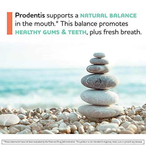 BioGaia Prodentis Mint Lozenges, A Dental Probiotic for Men and Women, Promotes Healthy Teeth and Gums, Fights Bad Breath, Alcohol Free, 30 Lozenges