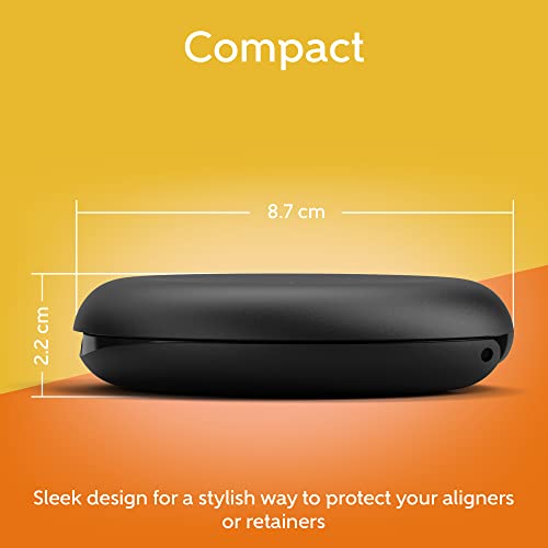 Invisalign Aligner and Retainer Case, Black Retainer Holder
