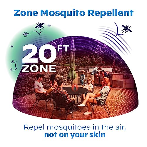 Thermacell E-Series Rechargeable Mosquito Repeller with 20â Mosquito Protection Zone, Graphite; Includes 12-Hr Repellent Refill; No Spray, Flame or Scent; DEET-Free Bug Spray Alternative
