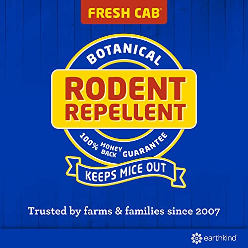Fresh Cab Botanical Rodent Repellent - Environmentally Friendly, Keeps Mice Out, 4 Scent Pouches
