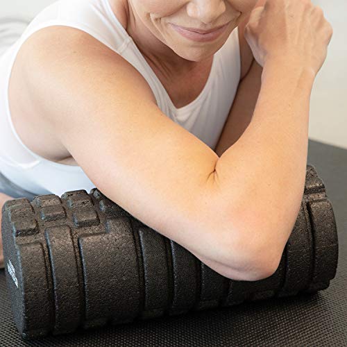 THE ORIGINAL BODY ROLLER - High Density Foam Roller Massager for Deep Tissue Massage of TheÂ Back and Leg Muscles - Self Myofascial Release of Painful Trigger Point Muscle Adhesions - 13" Black