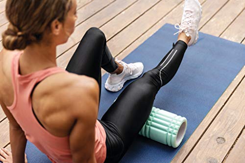 TriggerPoint GRID Foam Roller for Exercise, Deep Tissue Massage and Muscle Recovery, Original (13-Inch), Mint